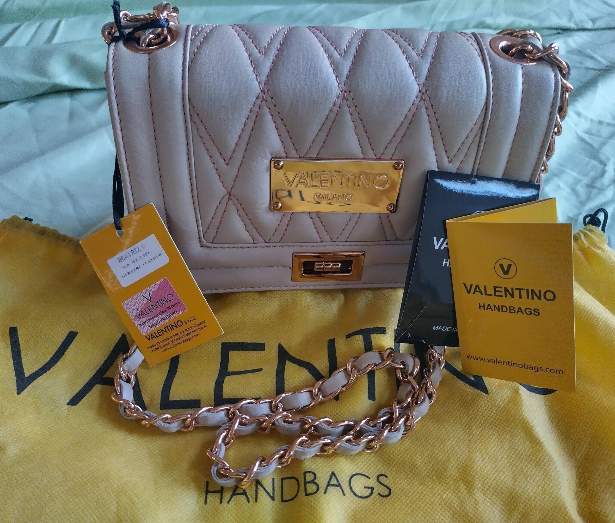 NWT Valentino Milano Beatriz Quilted Leather Cross Body Handbag