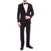 EUC Bellio Slim Fit Solid Black 2-Button Tuxedo Jacket (38L) & Pants (32L).