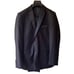 EUC Bellio Slim Fit Solid Black 2-Button Tuxedo Jacket (38L) & Pants (32L).