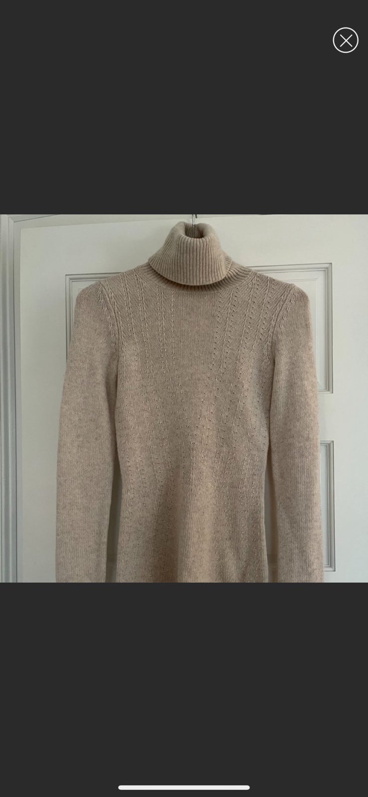 Theory intricate wool turtleneck sweater tan