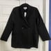 Steve Madden Black Double Breasted Stella Blazer, Large, Dress Up or Down, NWT