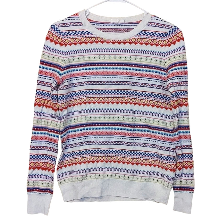 Gap Size Small S Striped Stripes Christmas Winter Sweater Cotton Well Made