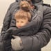 mama bpc bonprix collection Babywearable black quilted Winter jacket size 44 XL