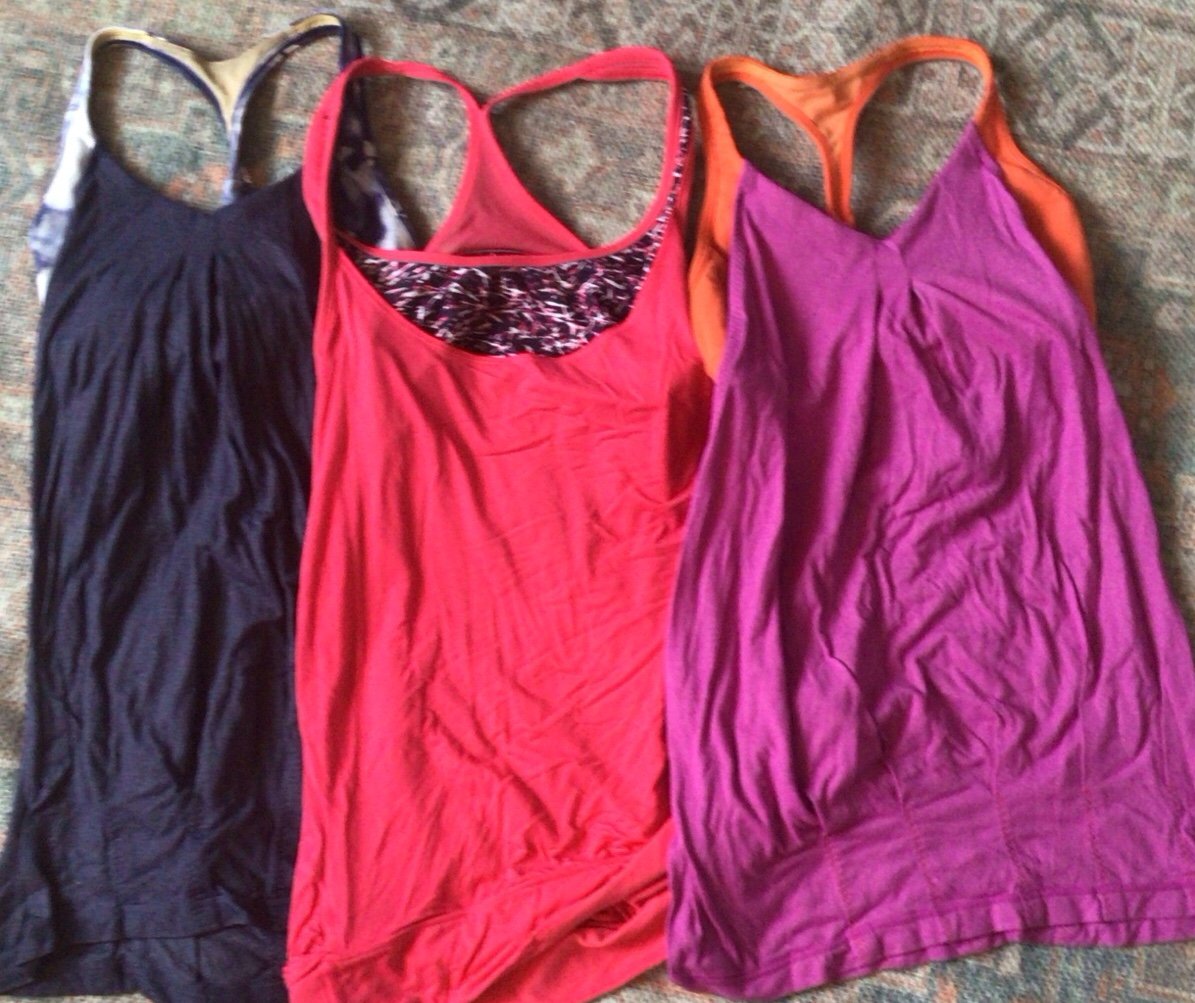 3 LULULEMON TANK TOPS SZ 6