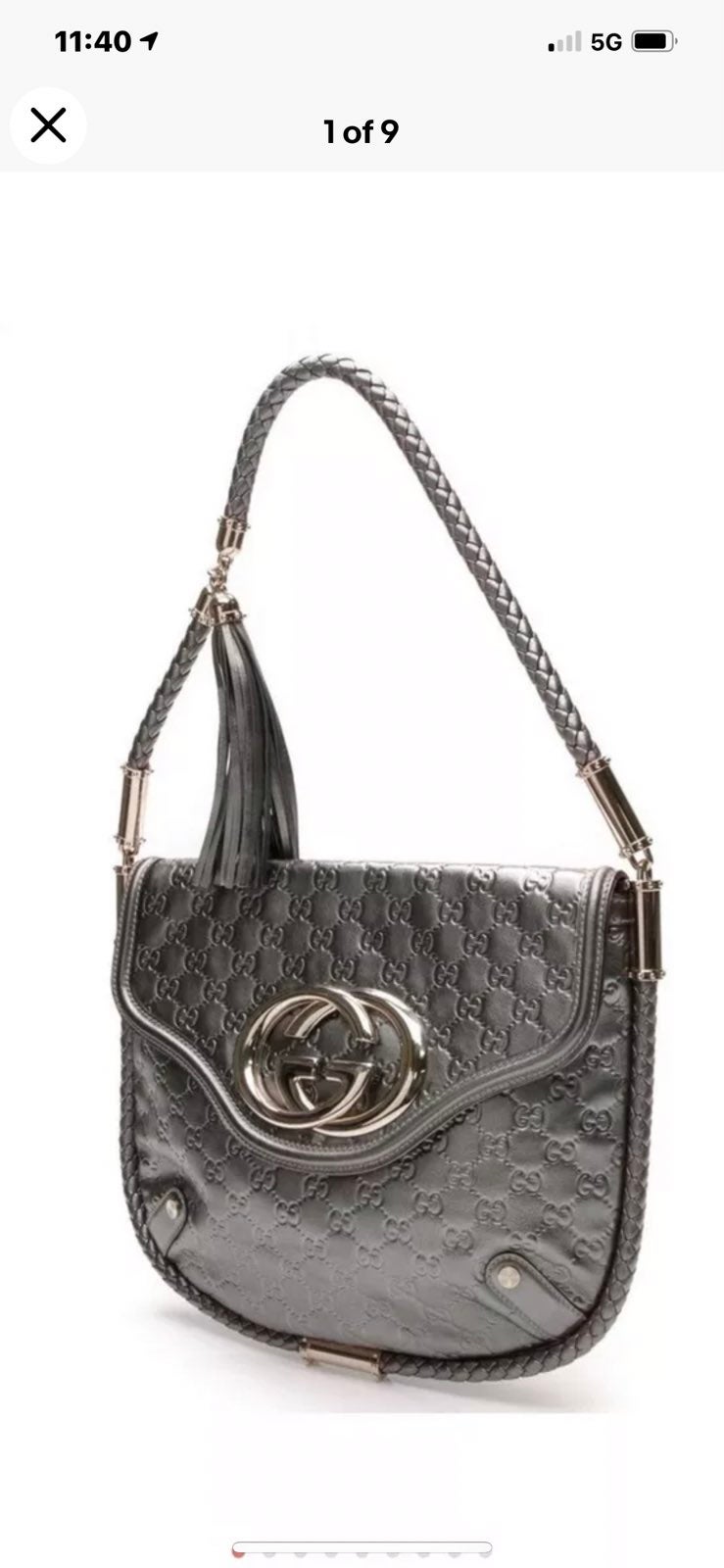 Gucci Logo Leather Bag