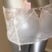 Victoria's Secret Lace Skirt Garter Belt With Built In V-String large