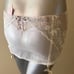 Victoria's Secret Lace Skirt Garter Belt With Built In V-String large