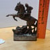 Vintage 1940's Penna State Police Horseback Doorstop/Bookend Brass / Bronze