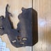 Vintage 1940's Penna State Police Horseback Doorstop/Bookend Brass / Bronze
