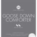 Hotel collection goose down comforter