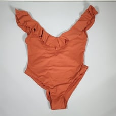 NWT Eberjey So Smooth Loreta One Piece Swimsuit Redwood orange S