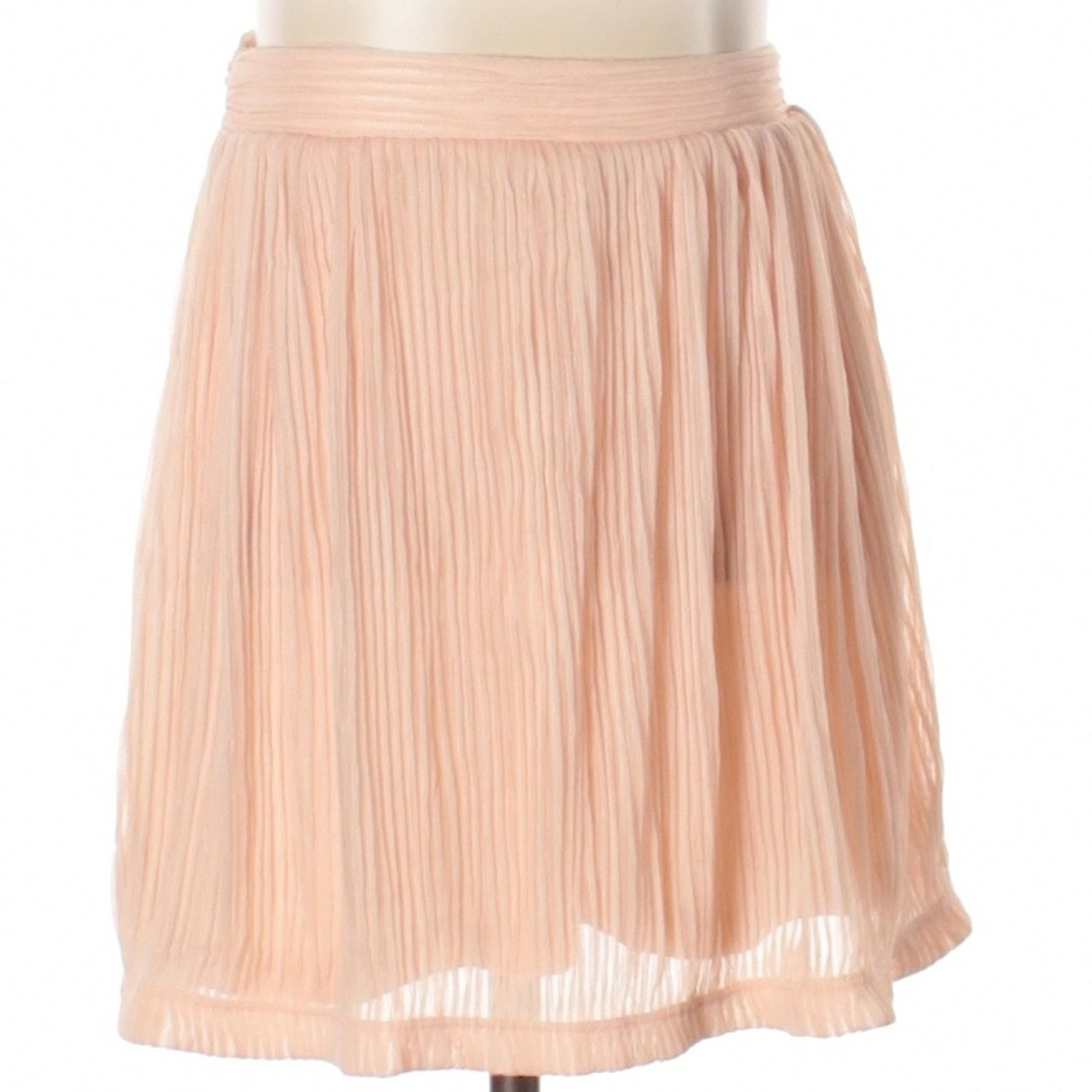 Urban Outfitters Pins & Needles light pink micro-pleated short a-line skirt