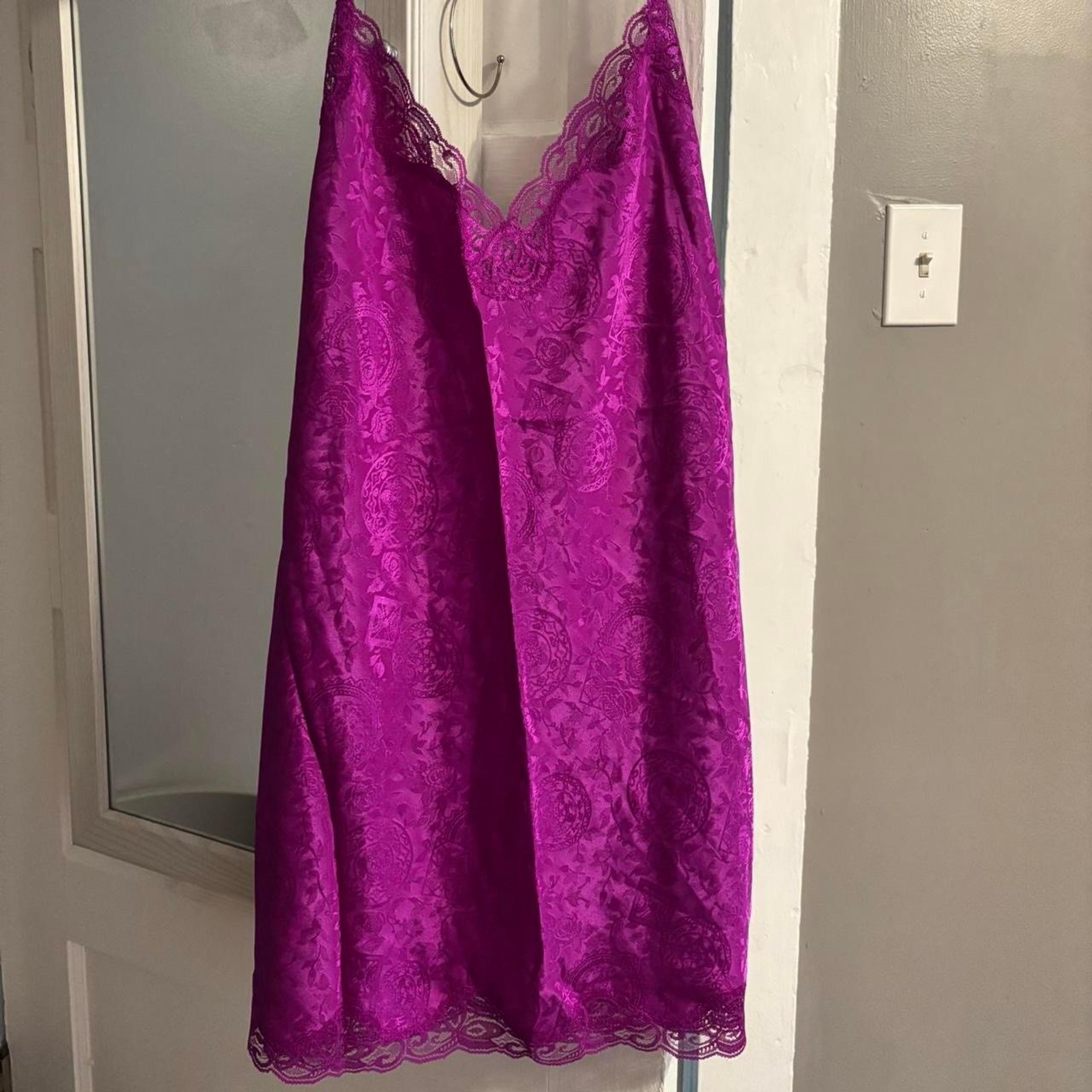 Victoria Secret Vintage Gold Label Purple/Pinky Slip Dress