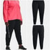 UNDER ARMOUR Women's Woven Branded Joggers Active Pants in Black Size 1X NEW
