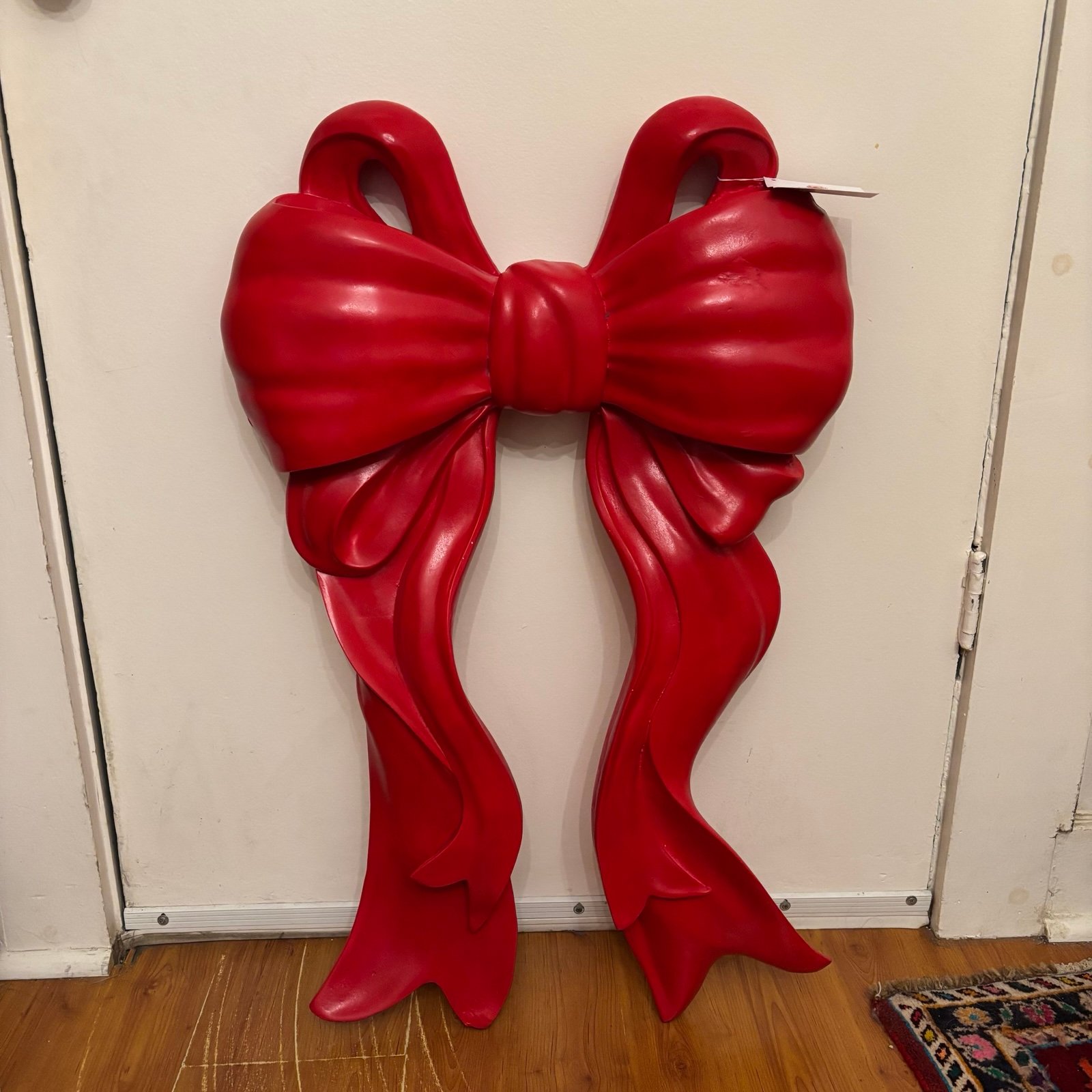 Giant red bow