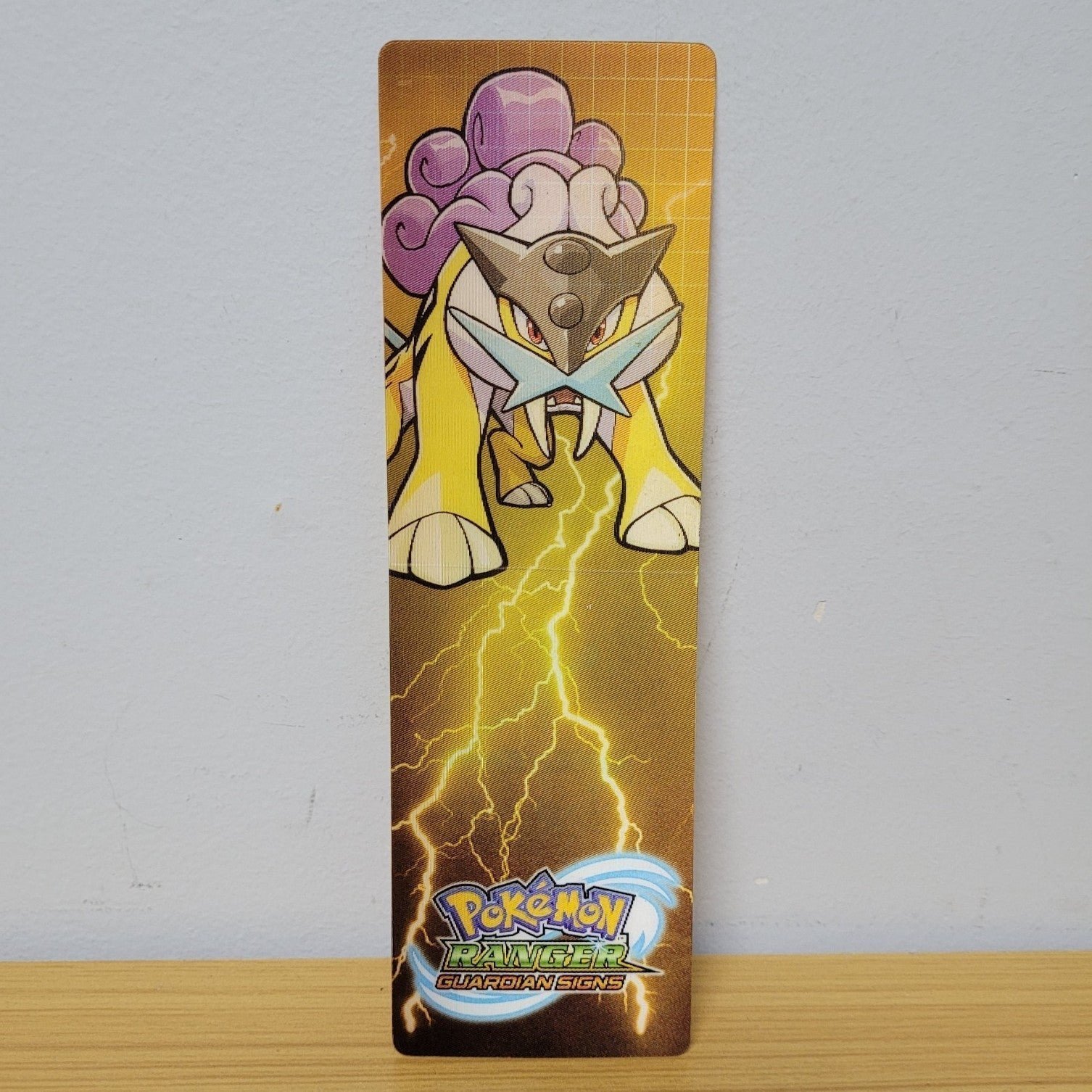 Pokemon Ranger Guardian Signs Holographic Bookmark Raikou Nintendo World Store