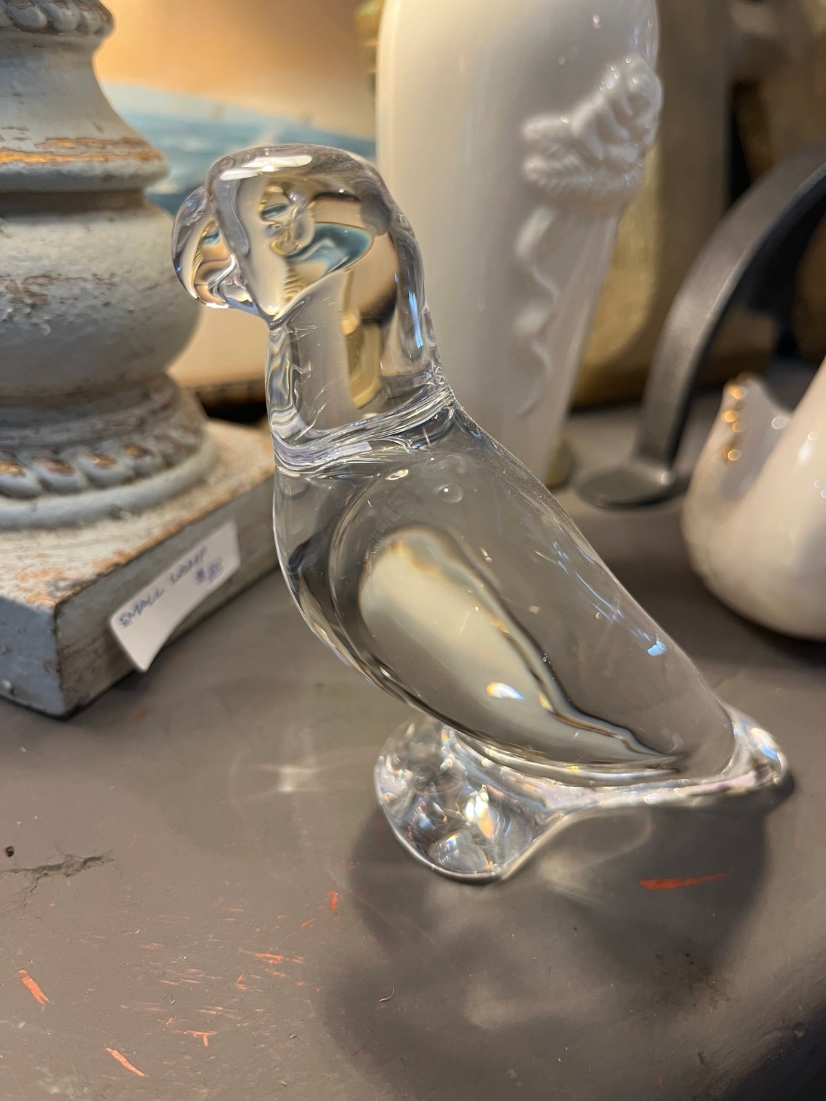 Baccarat crystal parrot