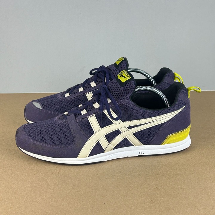 Asics Onitsuka Tiger Ult Racer Athletic Sneakers Womens 10.5 Purple Yellow Cream
