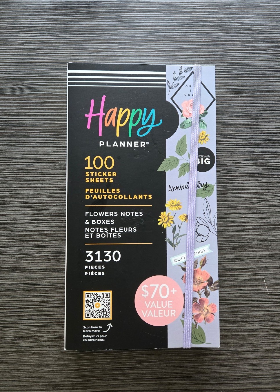 Happy Planner MEGA Value Pack Stickers FLOWERS NOTES & BOXES