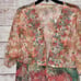 Soft Surroundings Beaded Semi Sheer Primavera Beach Resort Swim Cover Up Size XL