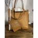 NWT RAE DUNN Everyday Shopper Tote Purse Bag SMALL STUFF Pouch TAN LOVE STRAP