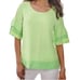 Soft Surroundings Oakleigh Margarita Green Tired Bell Sleeve Top Size M