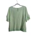 Soft Surroundings Oakleigh Margarita Green Tired Bell Sleeve Top Size M