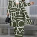 Woman Geometric Print Long Shirt Dress with wide Leg Pants with Pockets SIZE 0XL