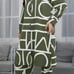 Woman Geometric Print Long Shirt Dress with wide Leg Pants with Pockets SIZE 0XL
