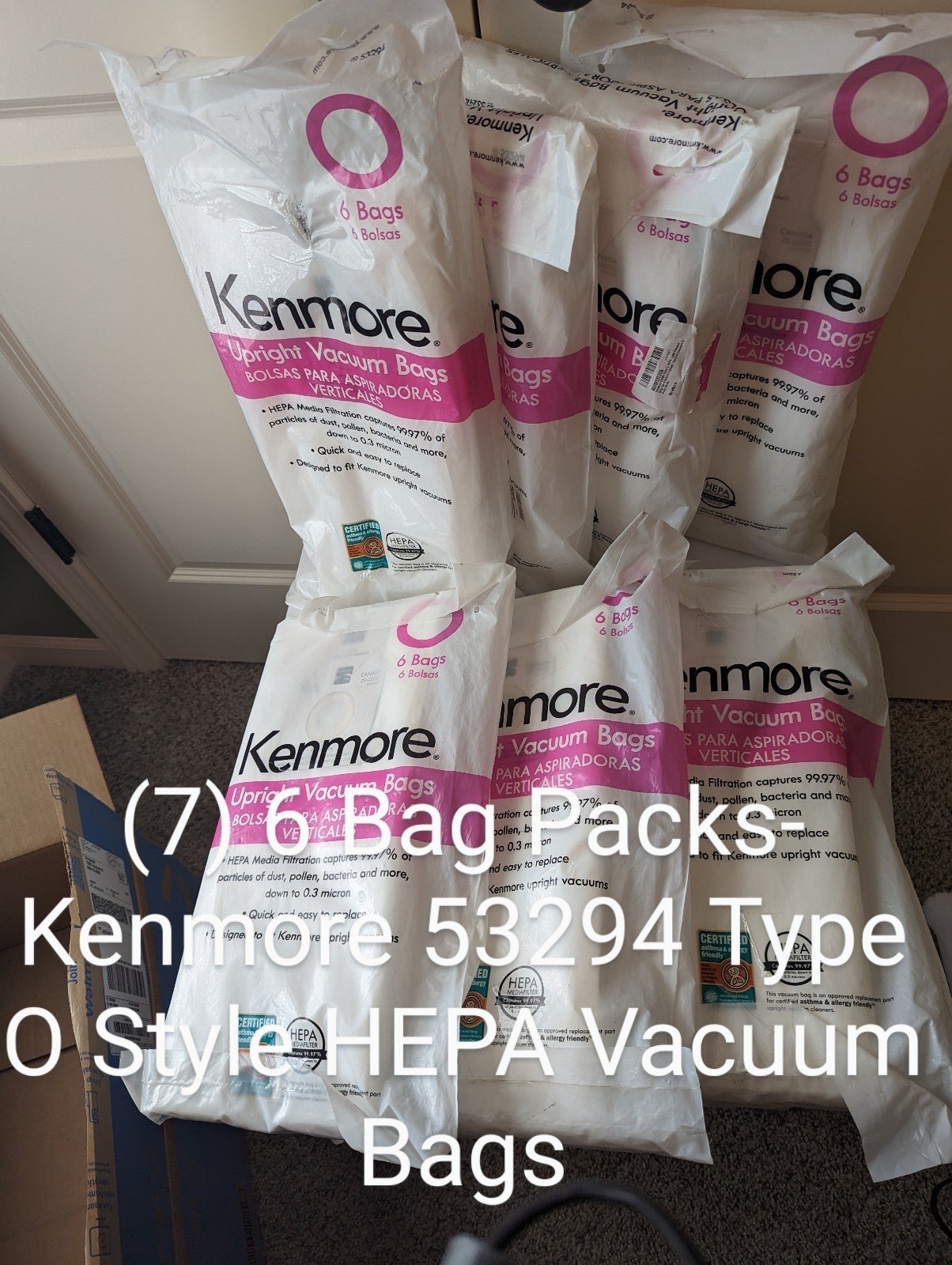 (7) 6-pack Kenmore 53293 Style O Vacuum