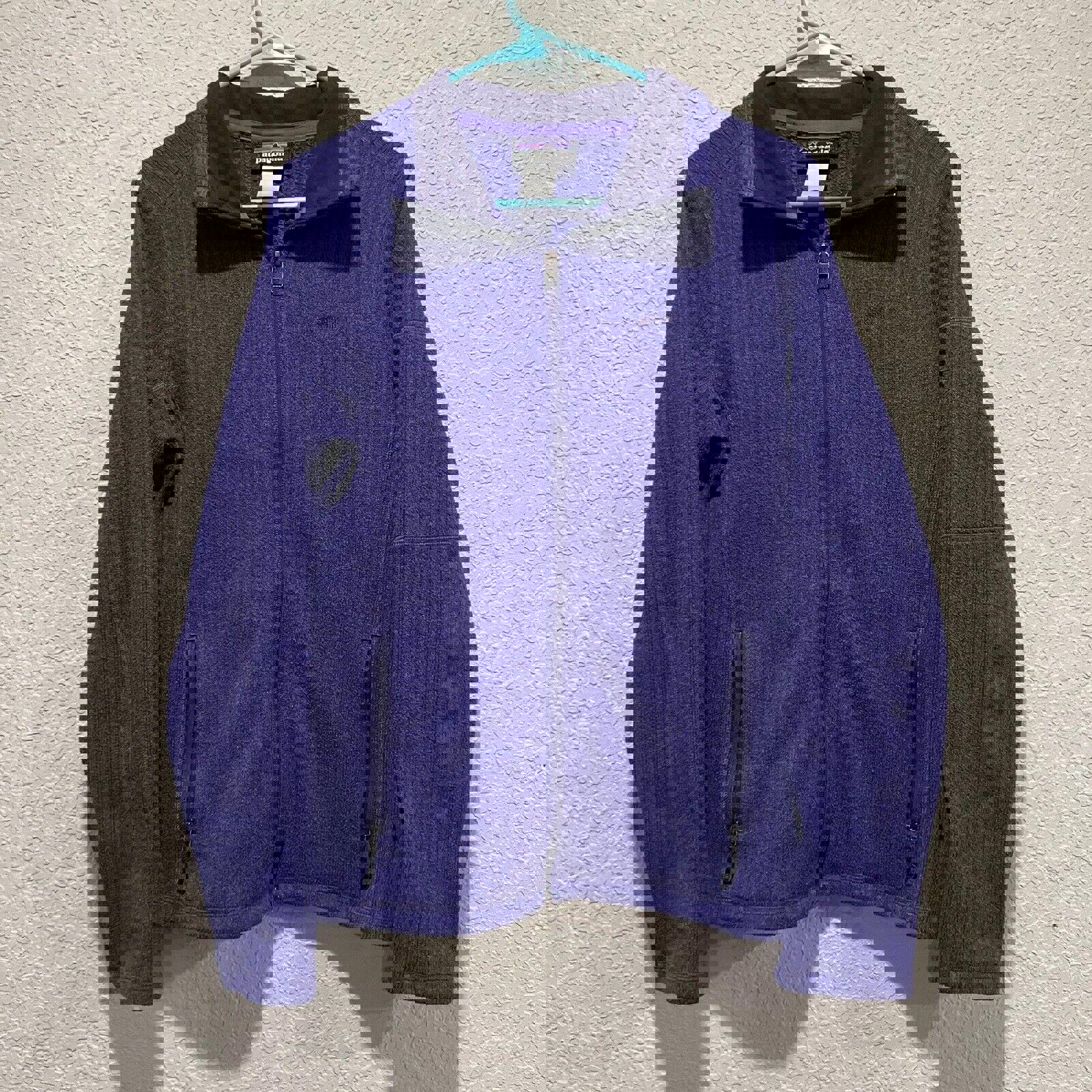 Vintage 00s Patagonia Full Zip Purple Hiking Sweater Size Medium