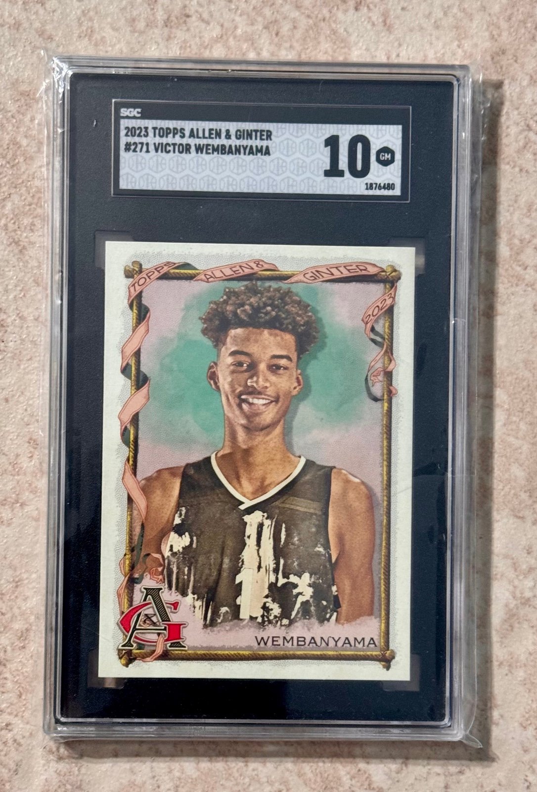2023 Topps Allen & Ginter Victor Wembanyama RC #271 SGC 10 Gem Mint Spurs