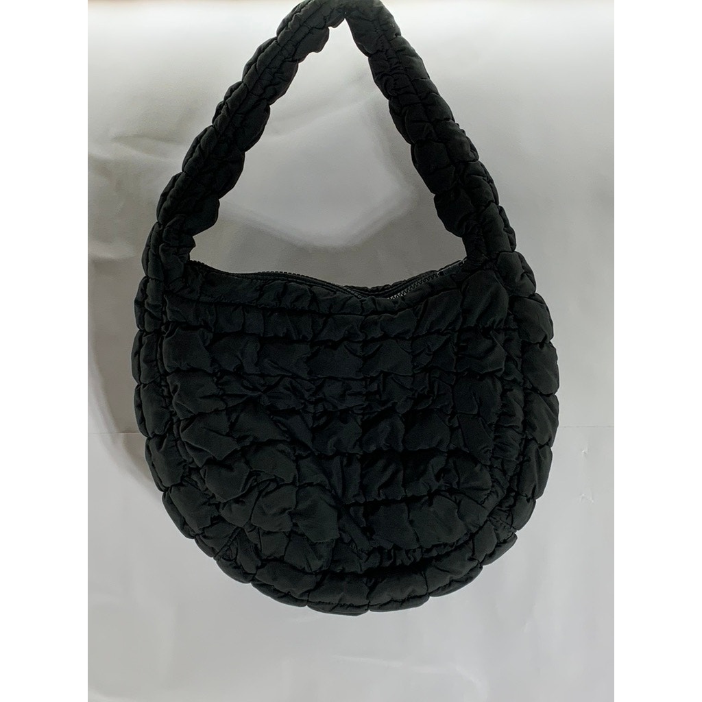 COS Women's Black Quilted Zipper Mini Shoulder Bag