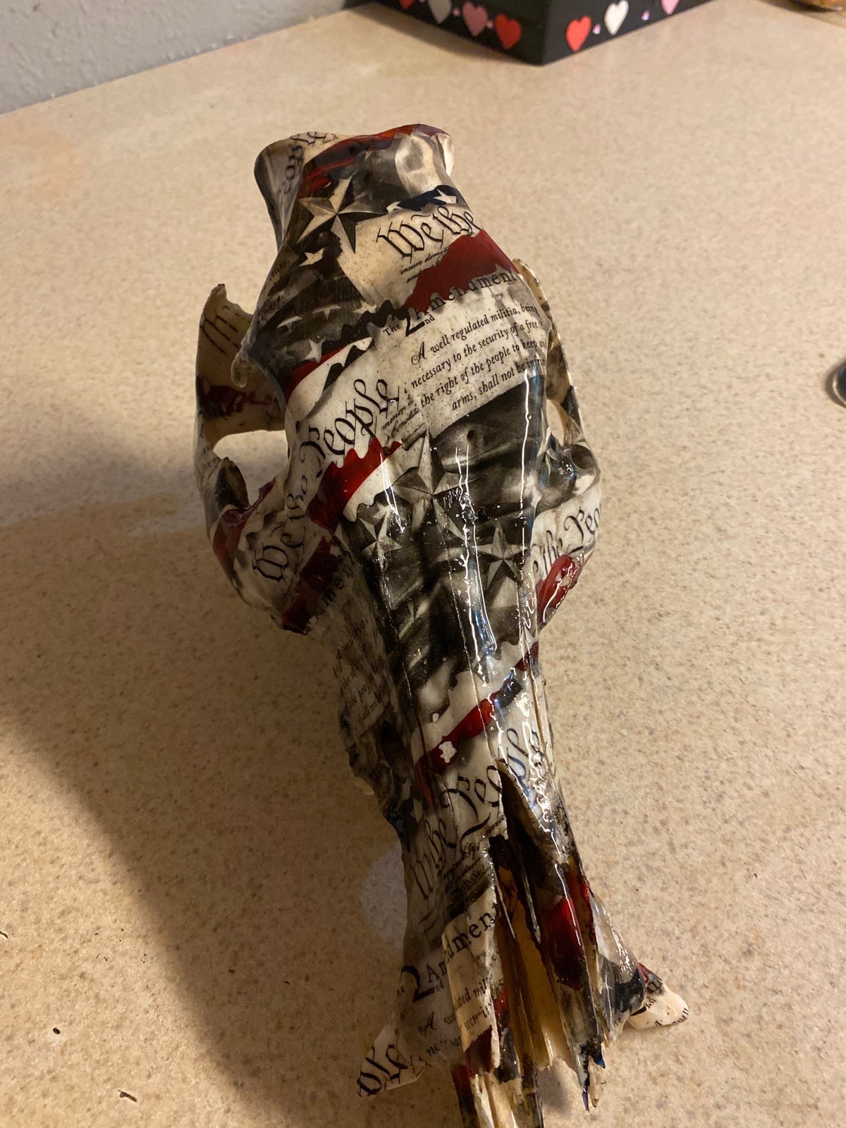 Hog skull decor
