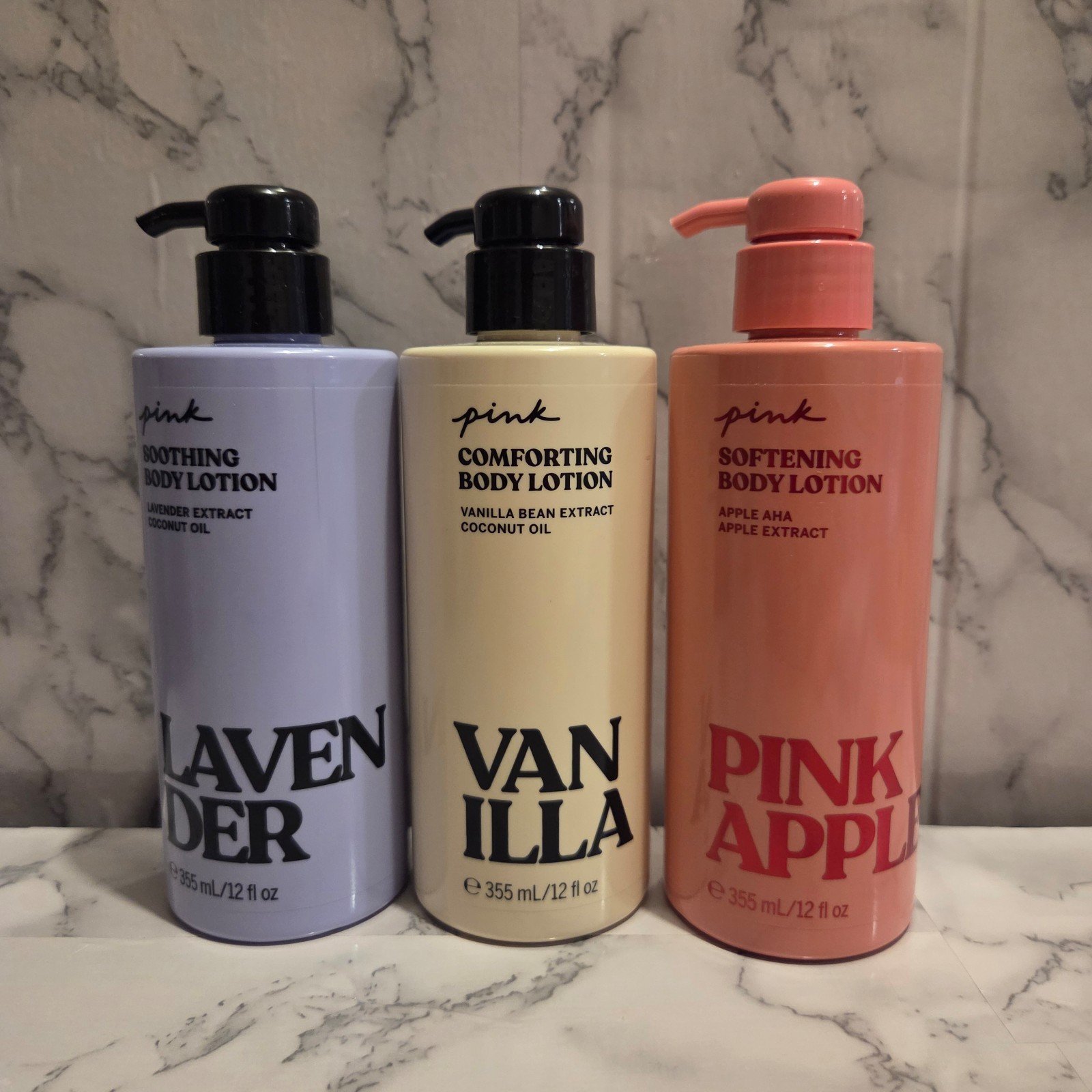 BRAND NEW VICTORIA'S SECRET BODY LOTIONS 3PCS 12 FL OZ