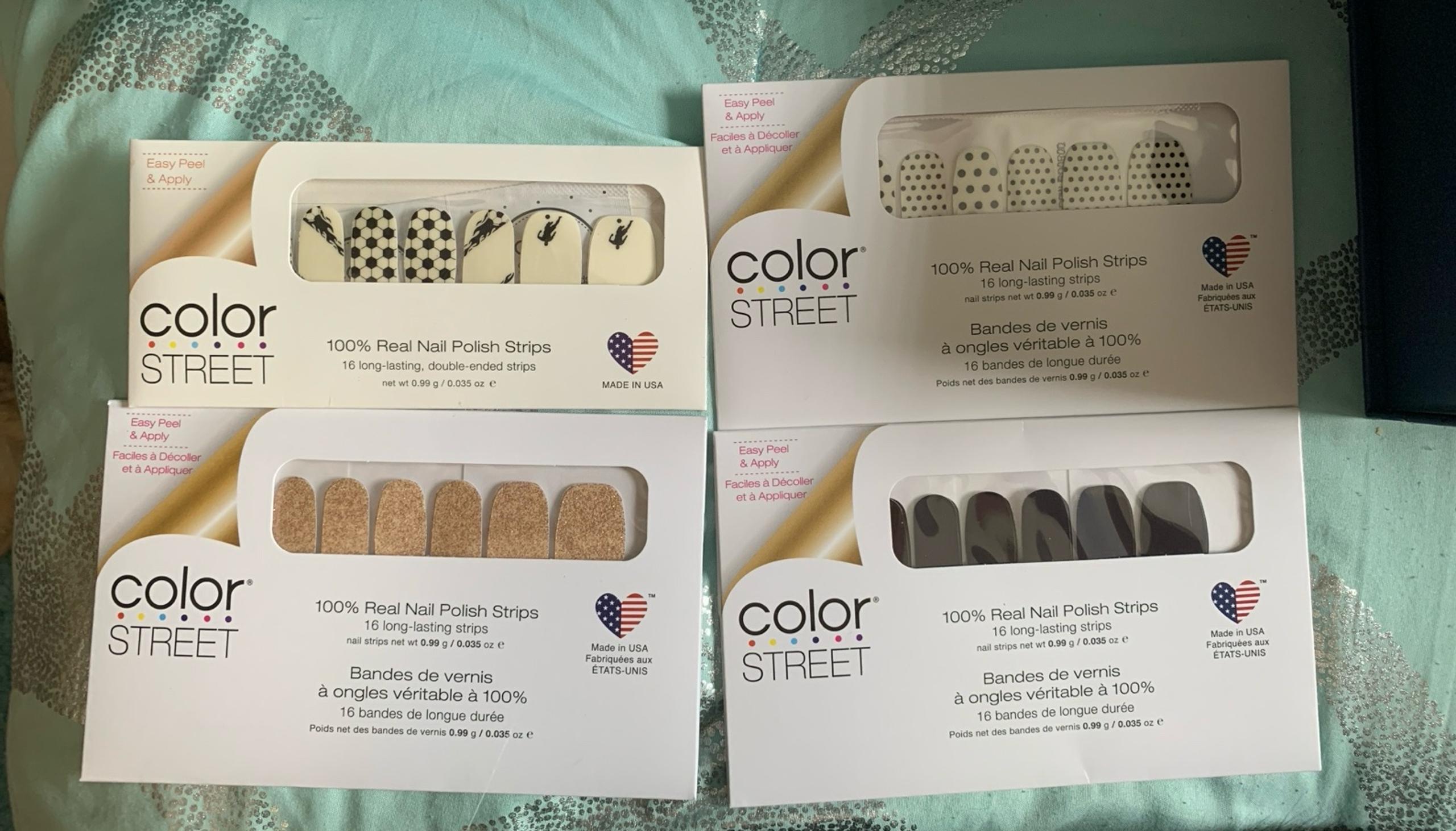 Color Street nail polish strips set of 4 new