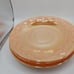 Set of 3 fire king peach lustre tea cups and saucers