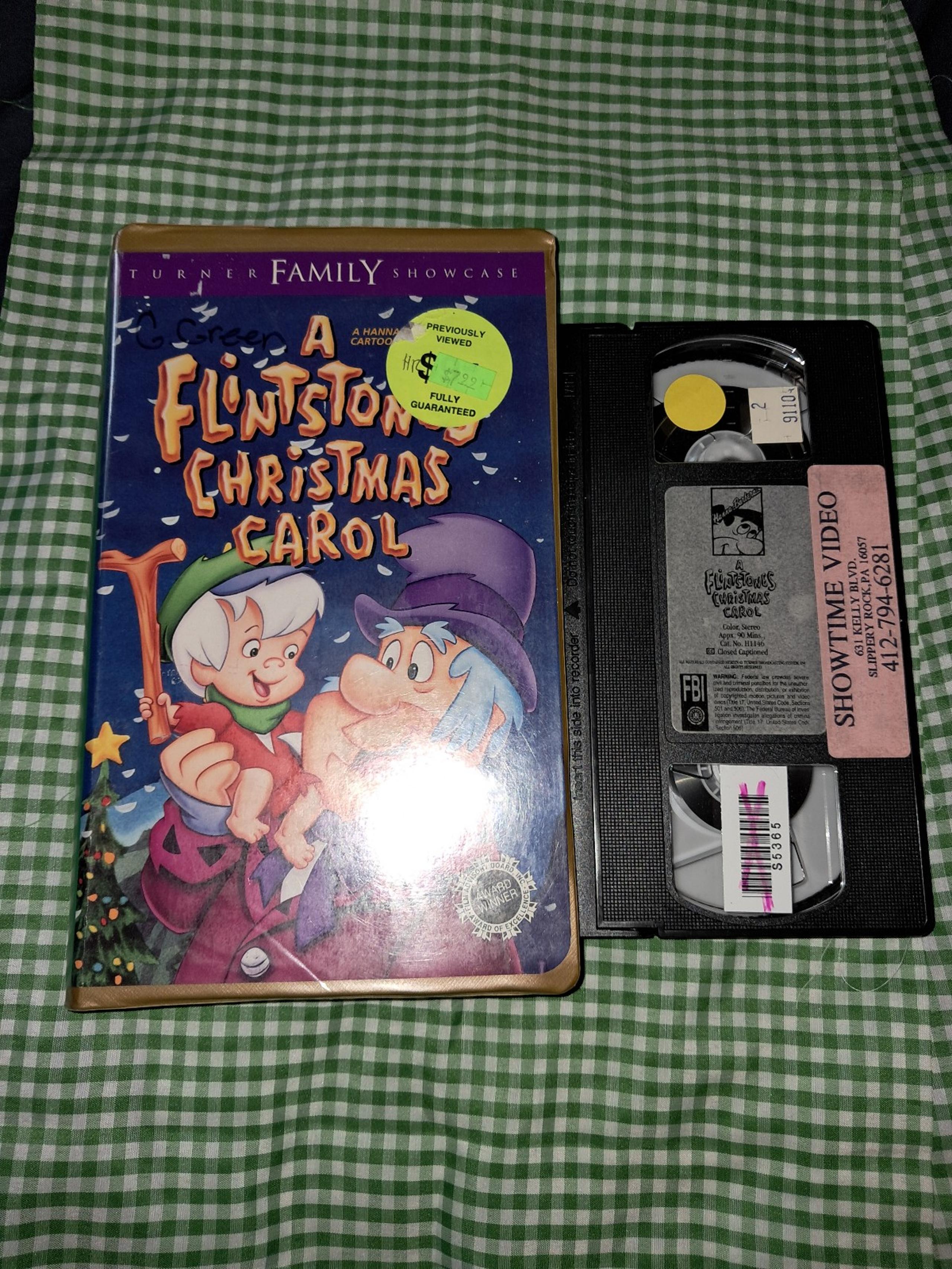 1995 A Flintstones Christmas Carol VHS
