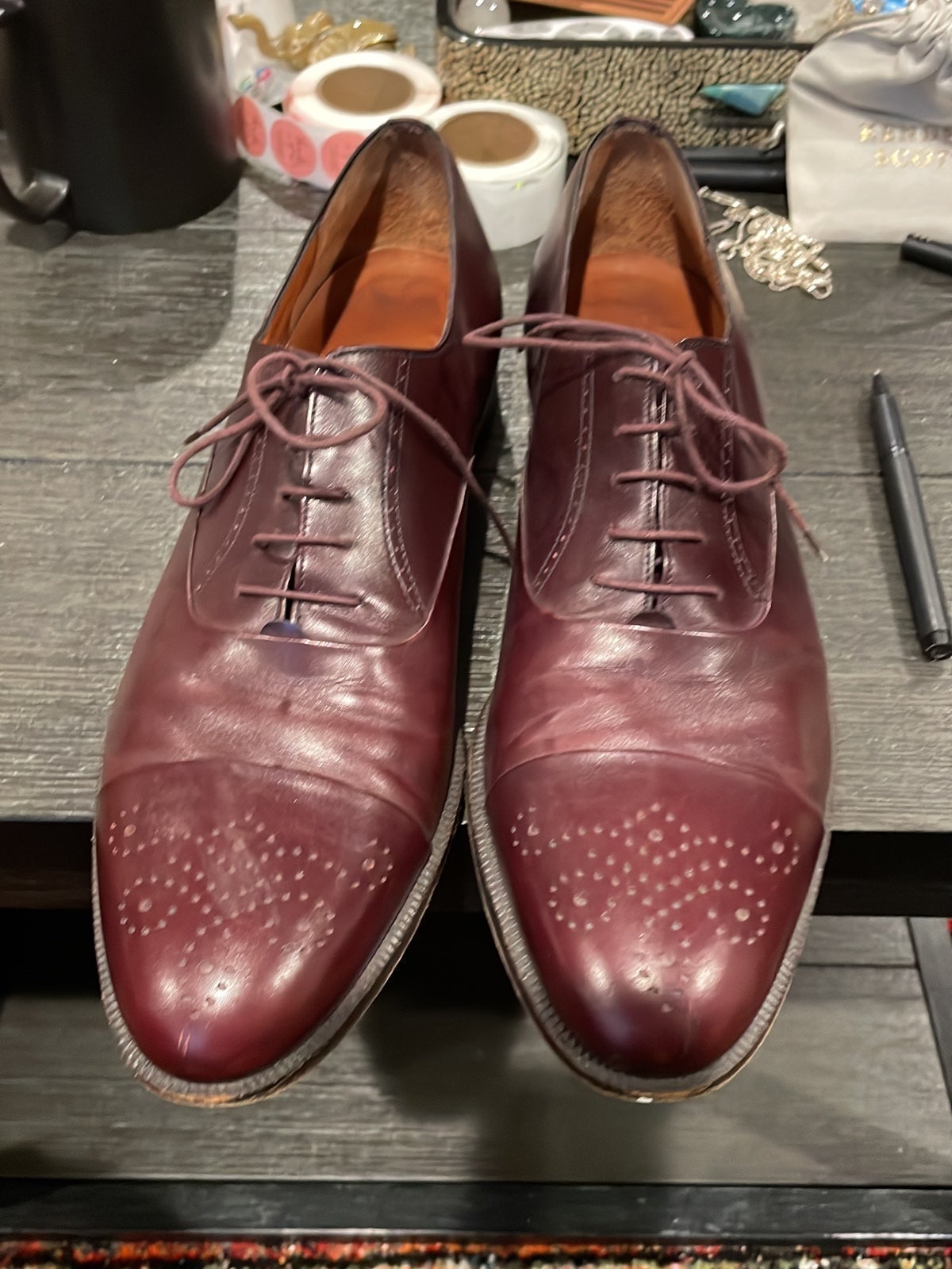 Salvatore Ferragamo Men’s Oxford shoes SZ11 high end Italian