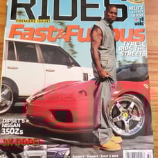 00s vintage Rides premier issue magazine tyrese gibson nelly fast and furious