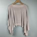 Lululemon Forward Flow Cape Poncho Waffle Knit Sweater Rhino Gray One Size