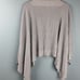 Lululemon Forward Flow Cape Poncho Waffle Knit Sweater Rhino Gray One Size