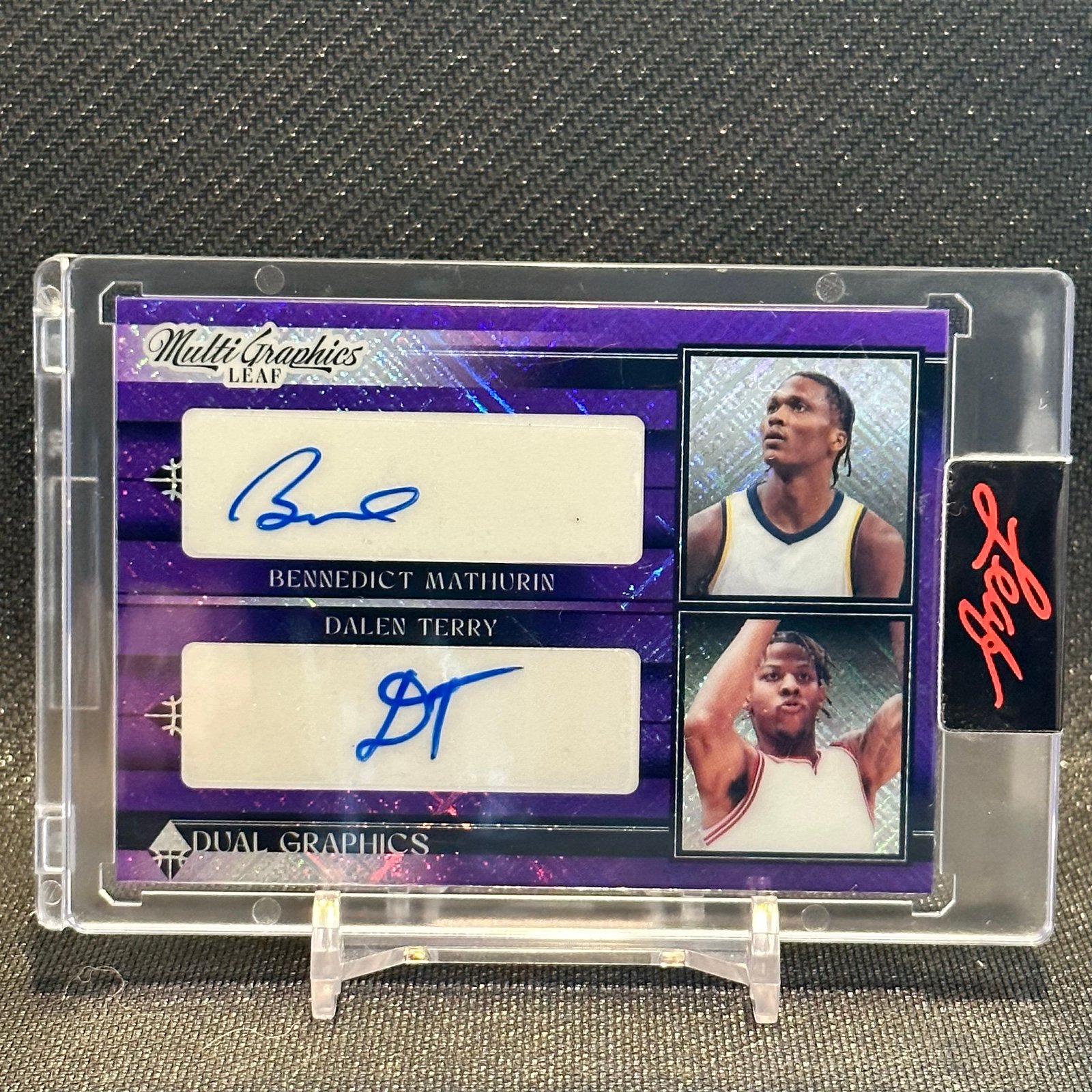 2023 Leaf Multigraphics /25 Bennedict Mathurin Dalen Terry Dual Auto NBA Rookie