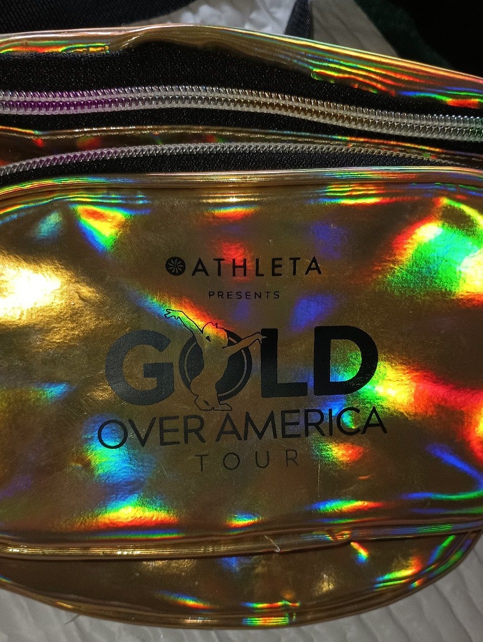 Simone Biles and Company Gold Over America Tour fanny pack.