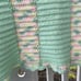 NEW Handmade Pastel sea green Knit Crochet BABY Afghan Blanket Infant