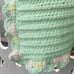 NEW Handmade Pastel sea green Knit Crochet BABY Afghan Blanket Infant
