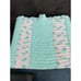 NEW Handmade Pastel sea green Knit Crochet BABY Afghan Blanket Infant