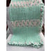 NEW Handmade Pastel sea green Knit Crochet BABY Afghan Blanket Infant