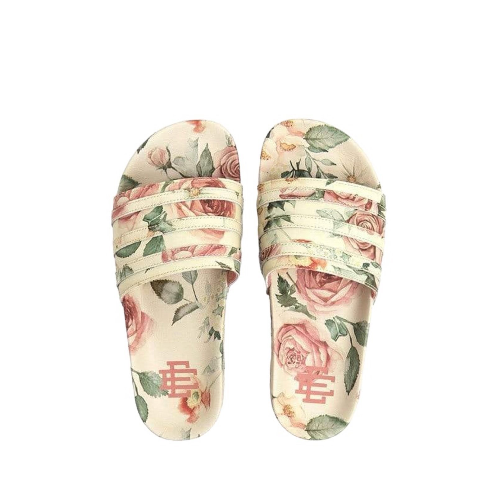 Eric Emanuel x Adidas Adilette Limited Edition Floral Slides Sandals