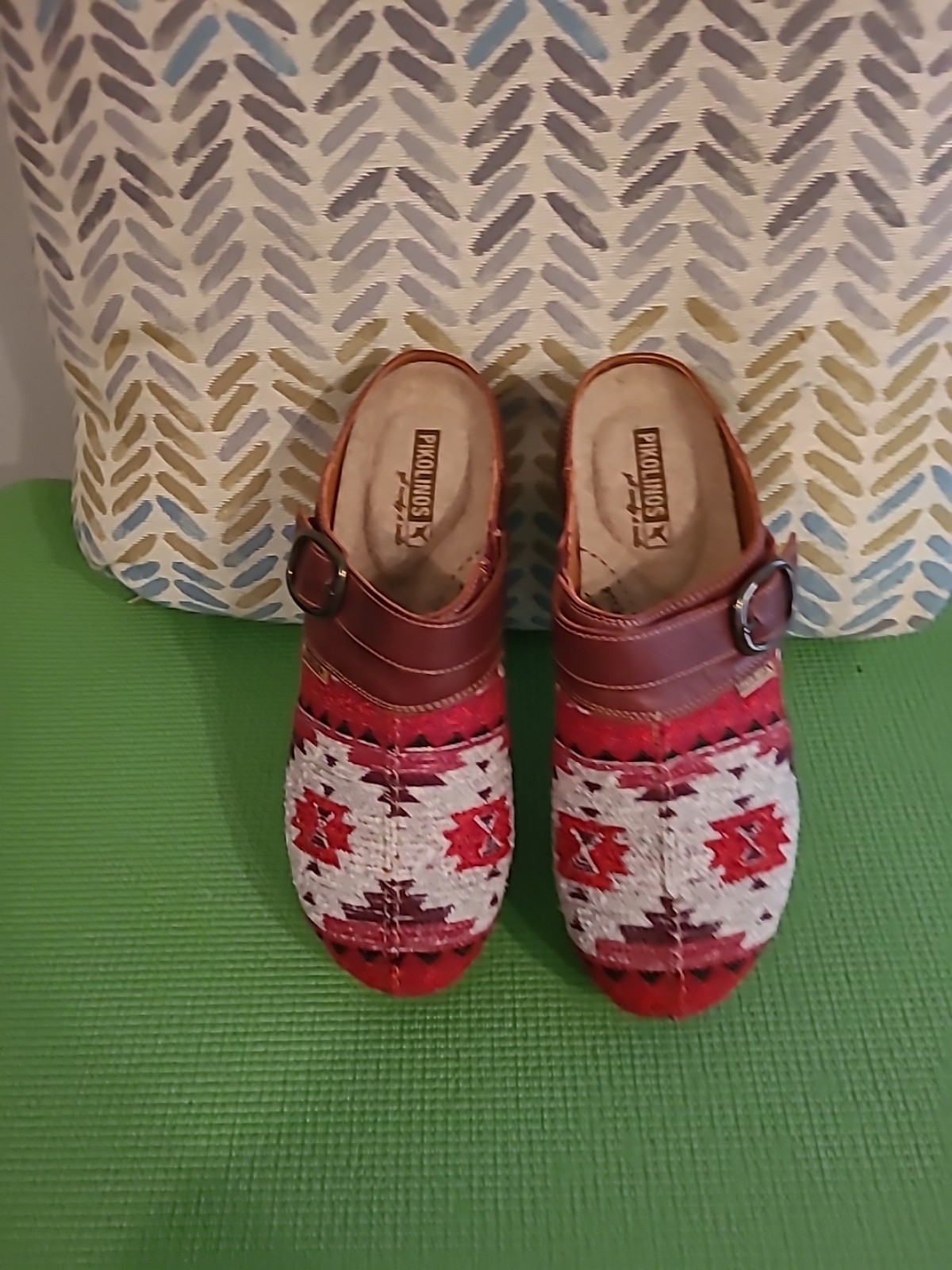 Pikolinos Knit Slip-On Clogs Arch Support Denia Arcilla US 8